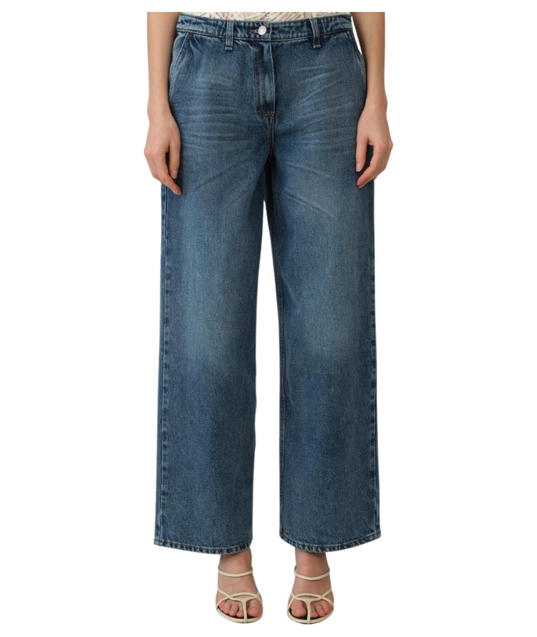 MAGDA BUTRYM Темно-синие хлопковые прямые джинсы, фото 1