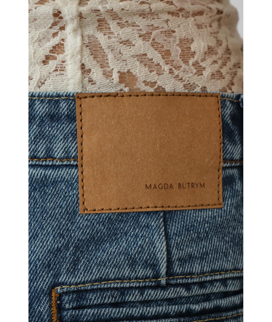 MAGDA BUTRYM Темно-синие хлопковые прямые джинсы, фото 6