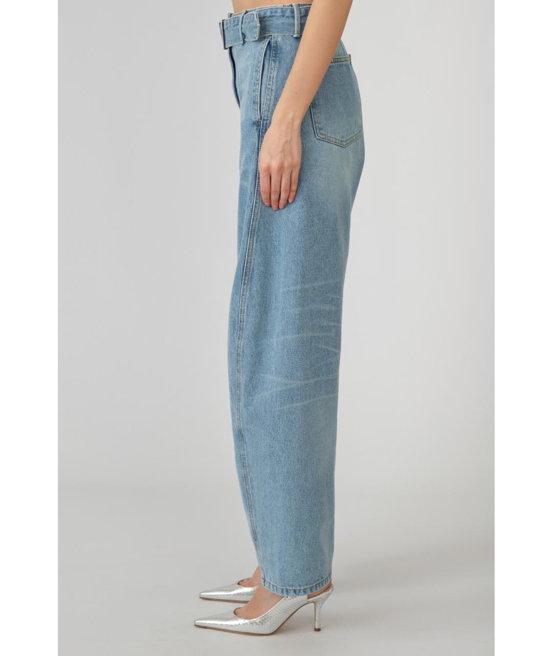 MAGDA BUTRYM Голубые хлопковые прямые джинсы, фото 2