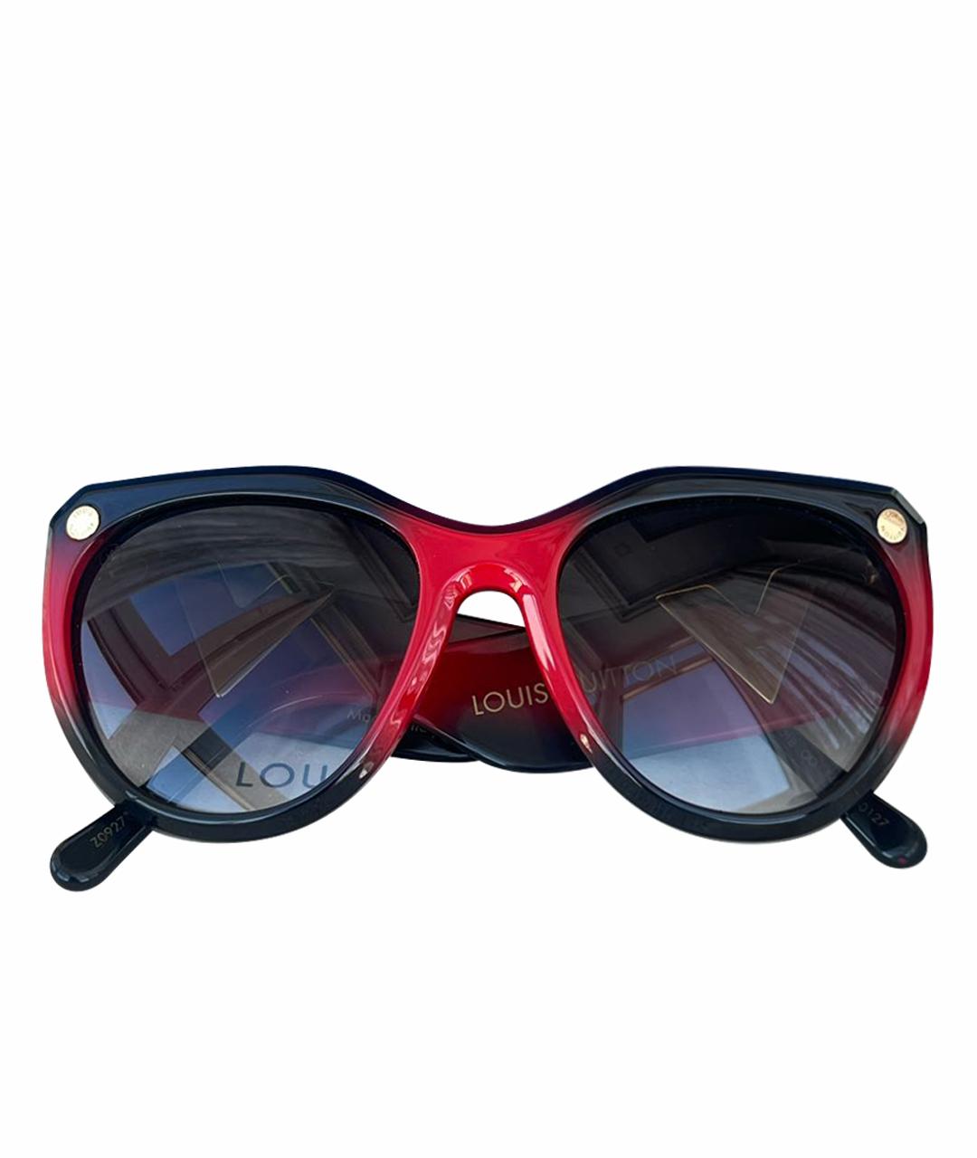 LOUIS VUITTON Красные пластиковые солнцезащитные очки, фото 1