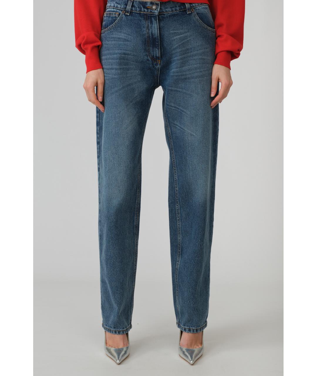 MAGDA BUTRYM Темно-синие хлопковые прямые джинсы, фото 9