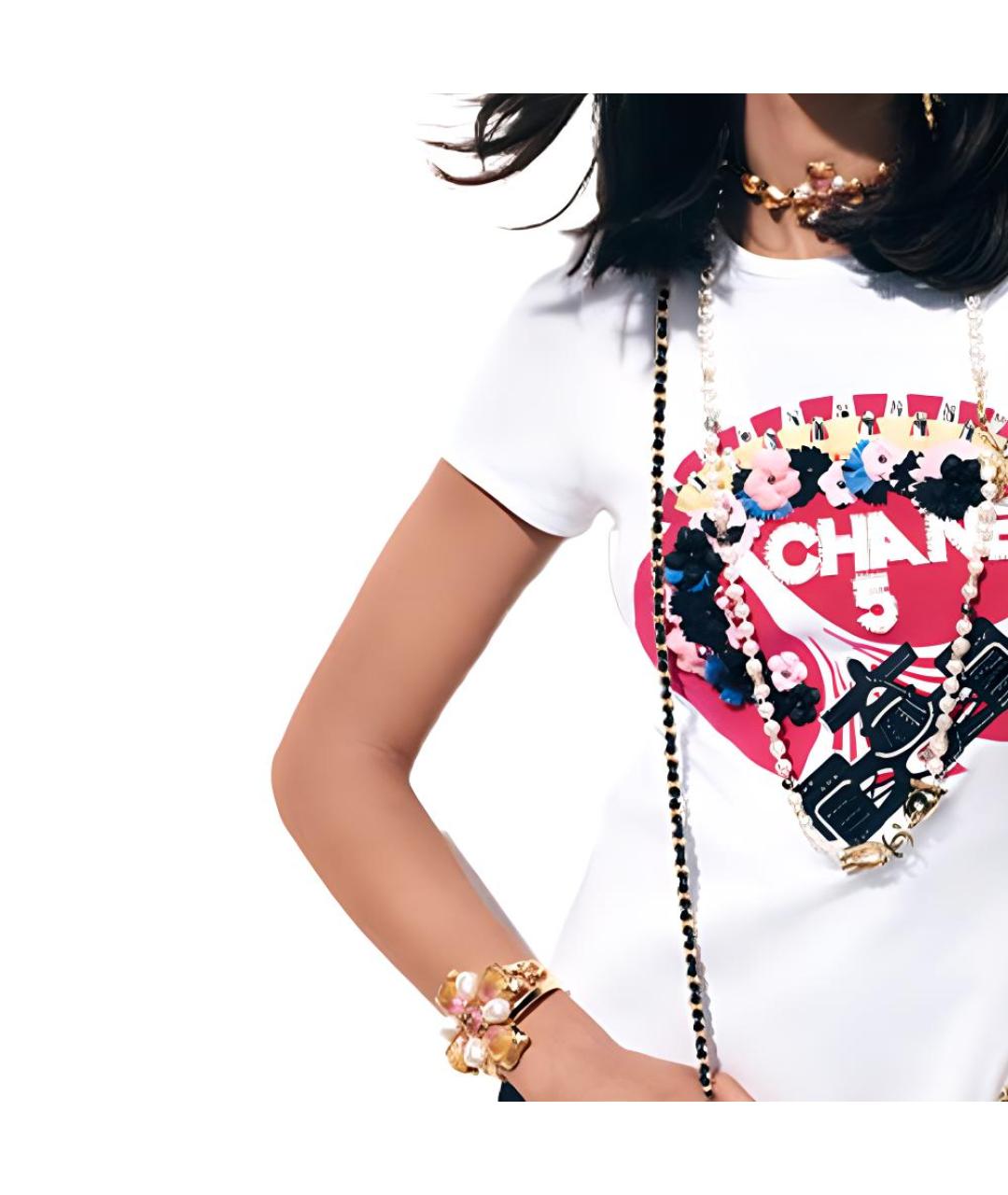 CHANEL Белая футболка, фото 4