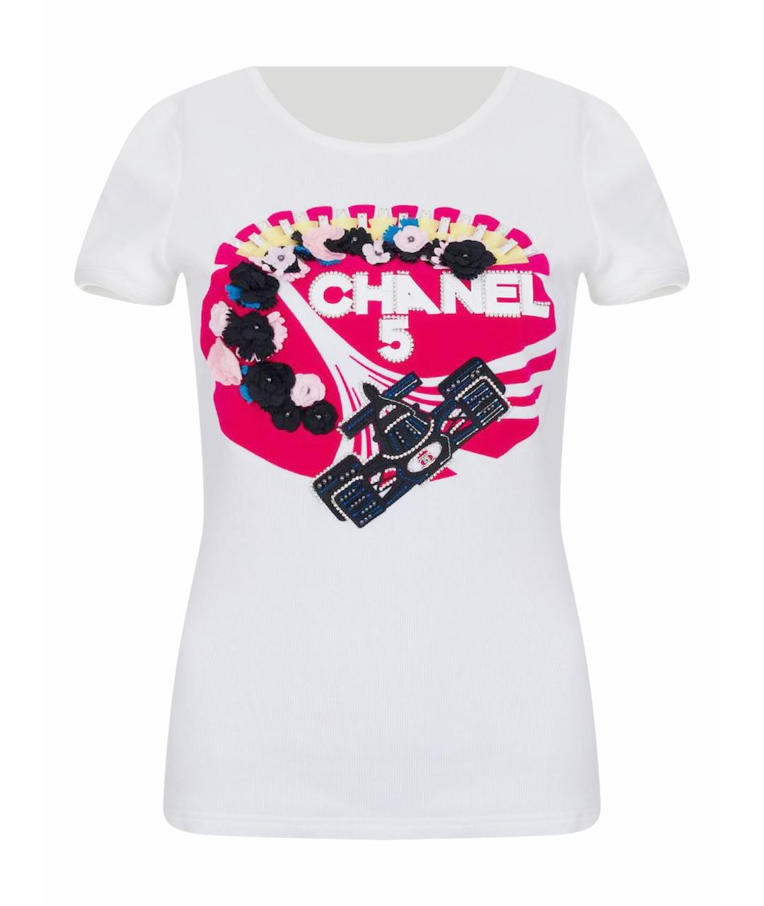 CHANEL Белая футболка, фото 1