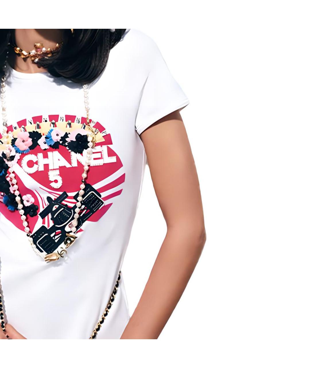 CHANEL Белая футболка, фото 5