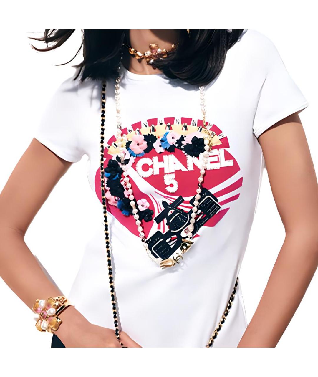 CHANEL Белая футболка, фото 3