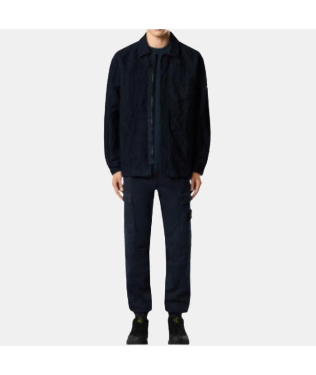 STONE ISLAND Синие брюки чинос, фото 3