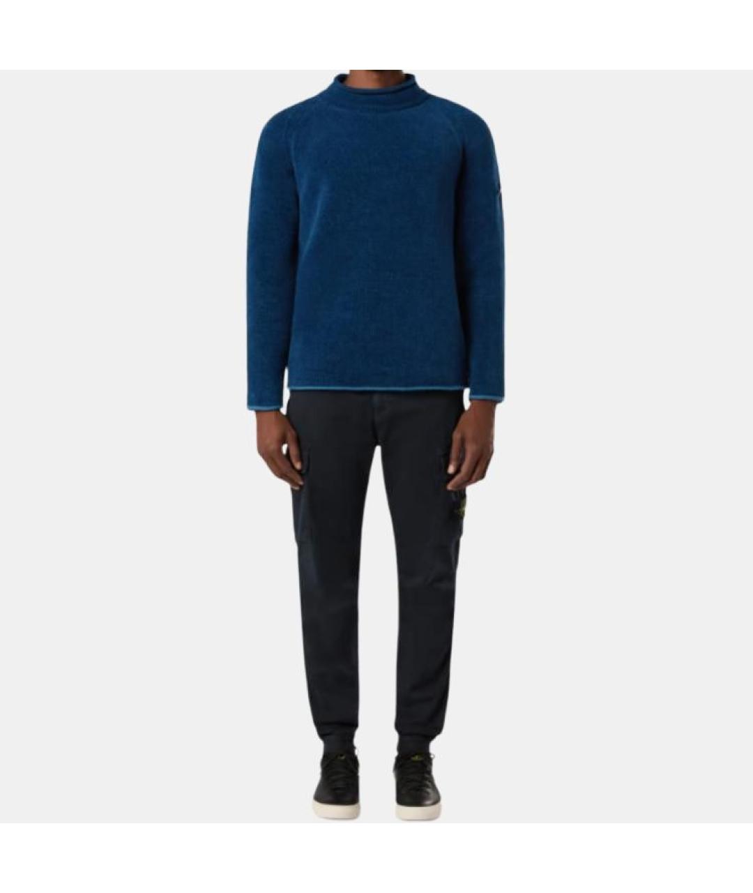 STONE ISLAND Синие брюки чинос, фото 5