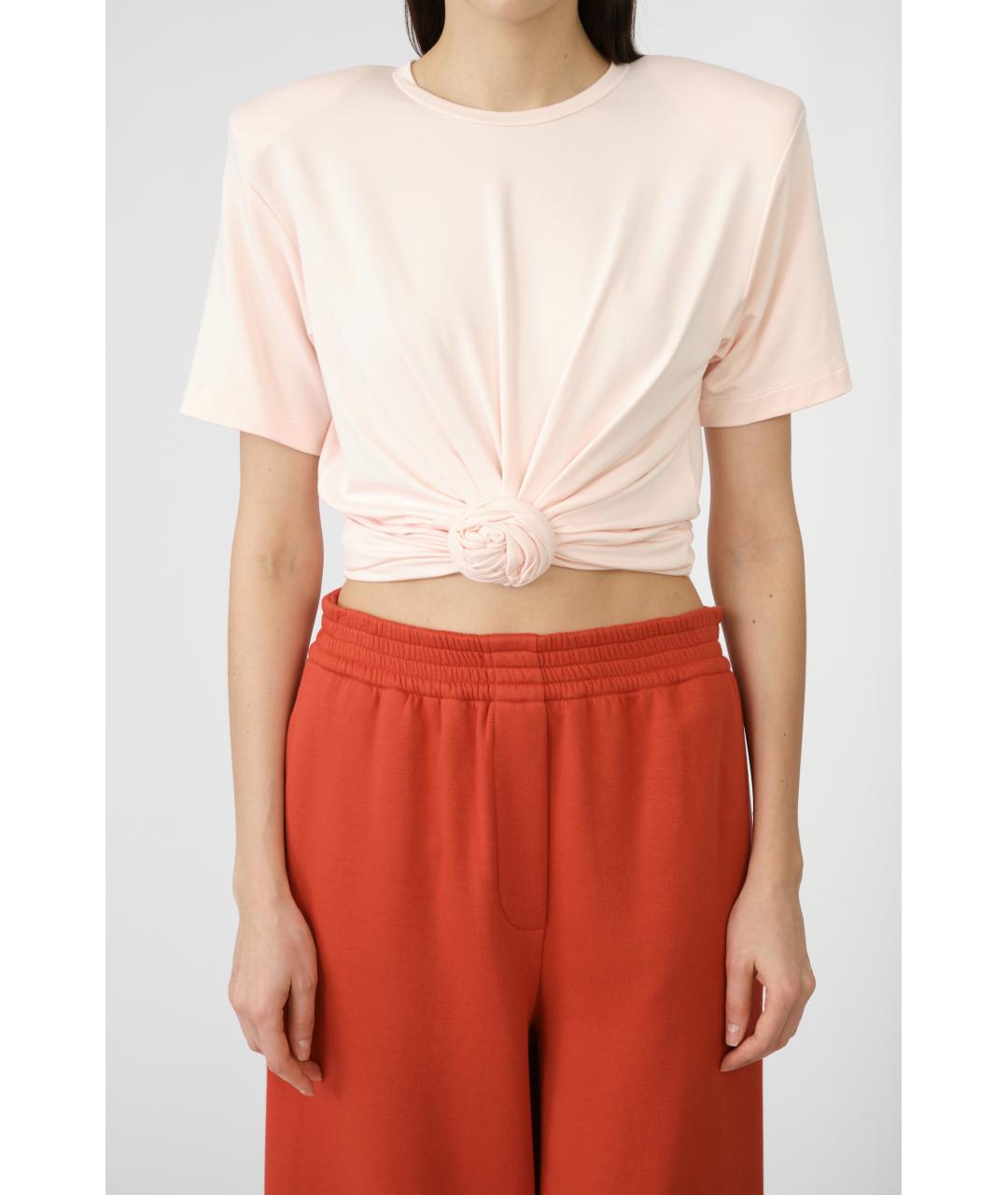 MAGDA BUTRYM Розовая вискозная футболка, фото 2