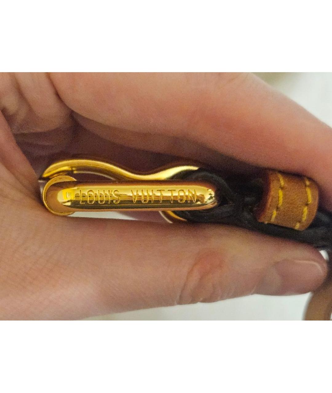 LOUIS VUITTON Коричневый кожаный ремень, фото 7