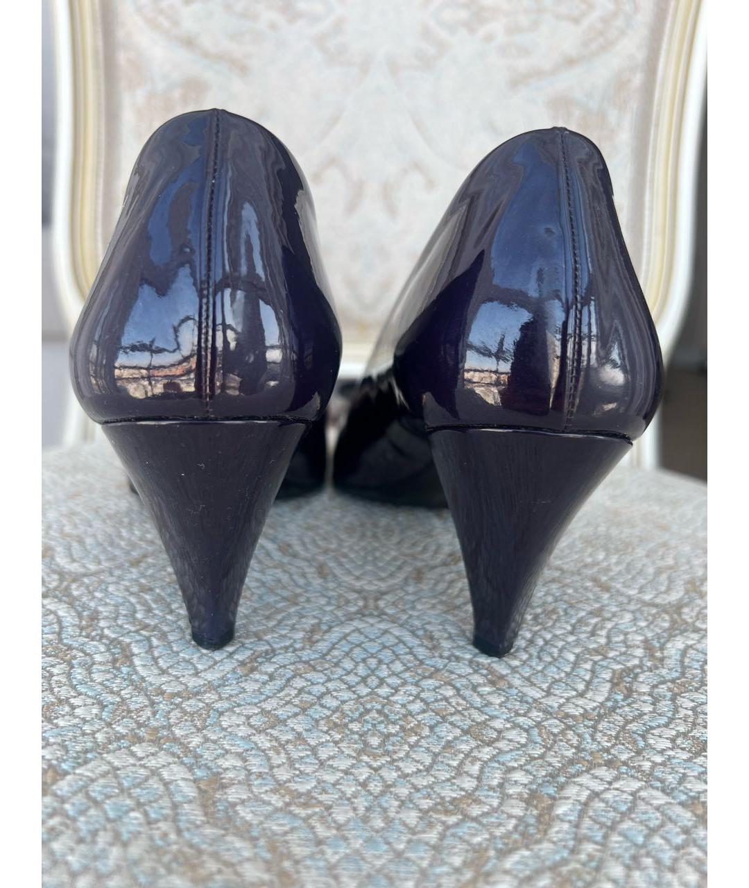 PRADA Фиолетовые туфли из лакированной кожи, фото 4