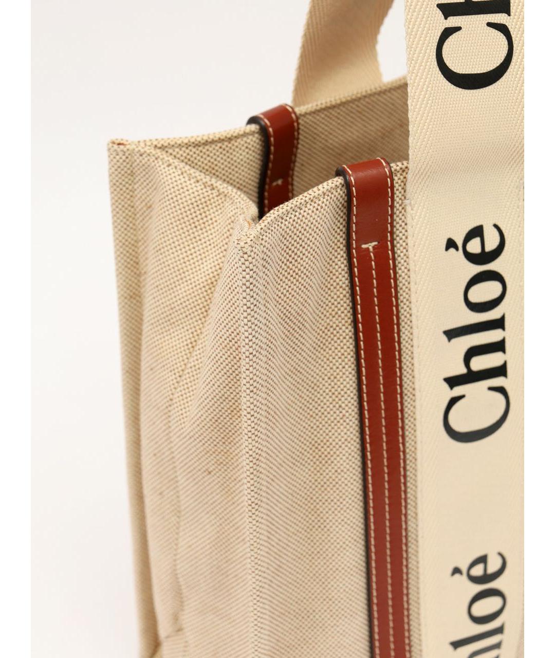 CHLOE Бежевая сумка тоут, фото 5