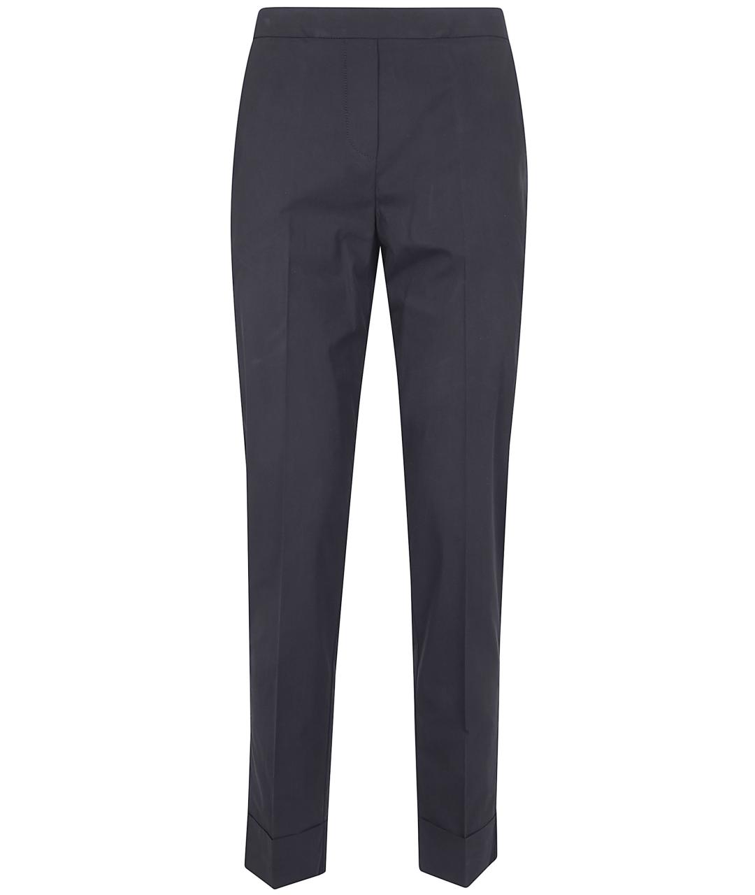 KILTIE Черные хлопковые прямые брюки, фото 1