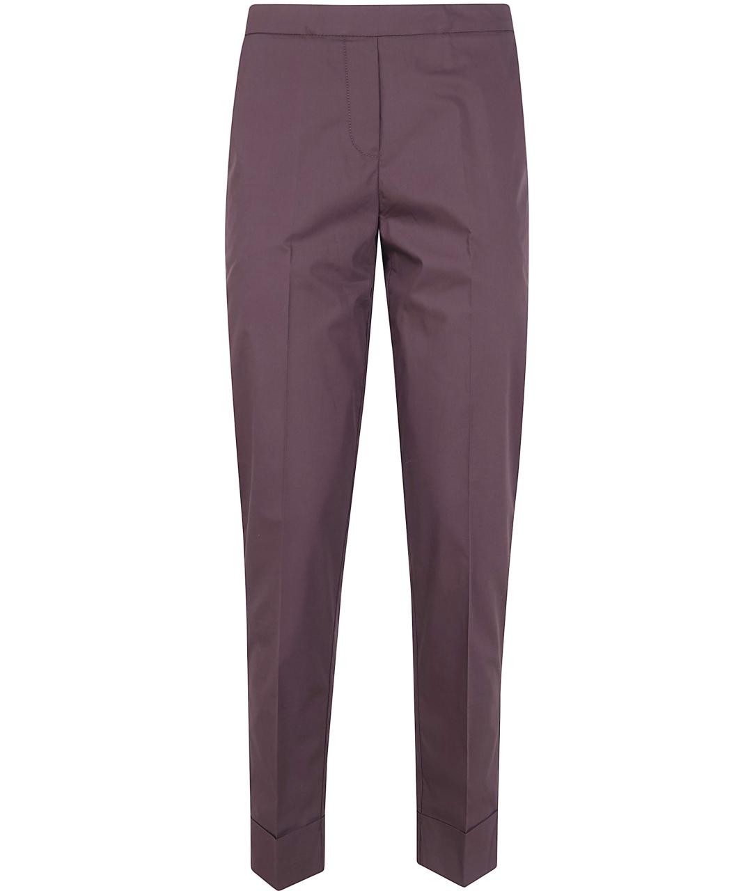 KILTIE Коричневые хлопковые прямые брюки, фото 1