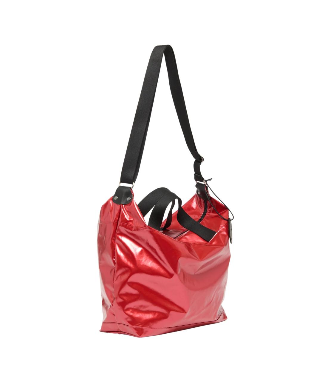 JACK GOMME Красная хлопковая сумка через плечо, фото 2