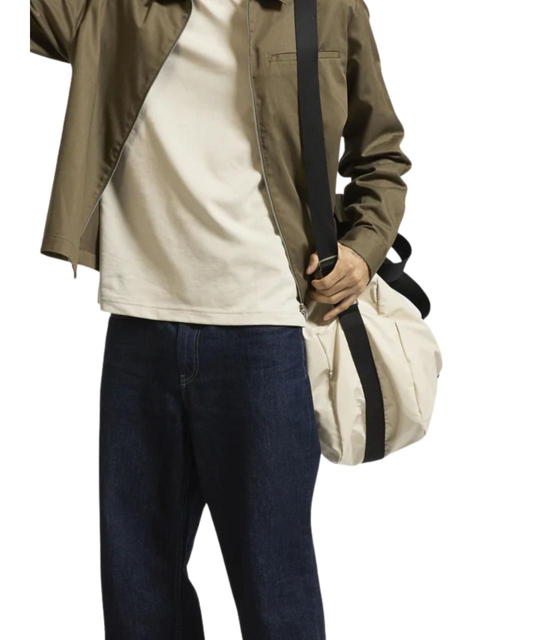 JACK GOMME Бежевая синтетическая дорожная/спортивная сумка, фото 3