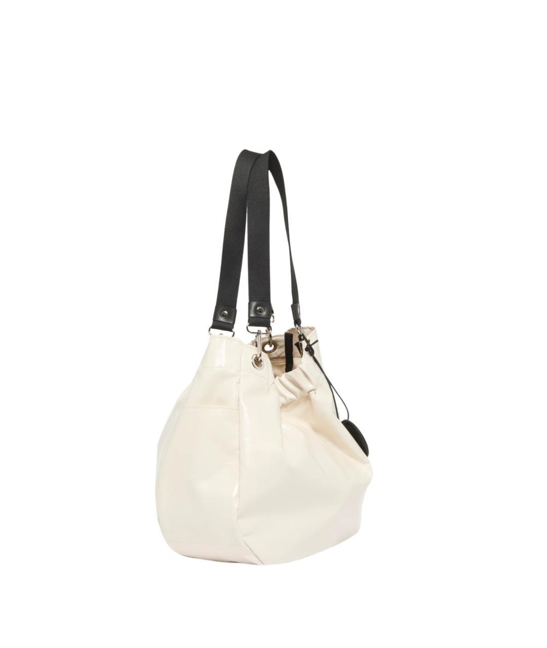 JACK GOMME Белая синтетическая сумка тоут, фото 2