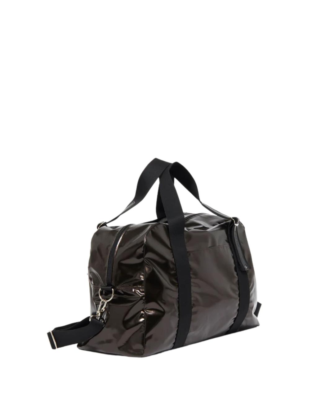 JACK GOMME Коричневая синтетическая сумка с короткими ручками, фото 3