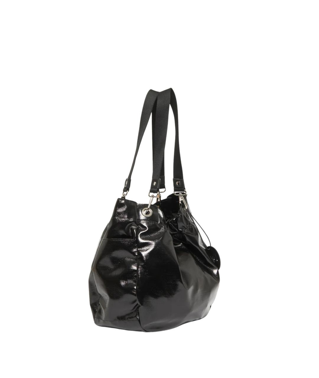 JACK GOMME Черная синтетическая сумка тоут, фото 2