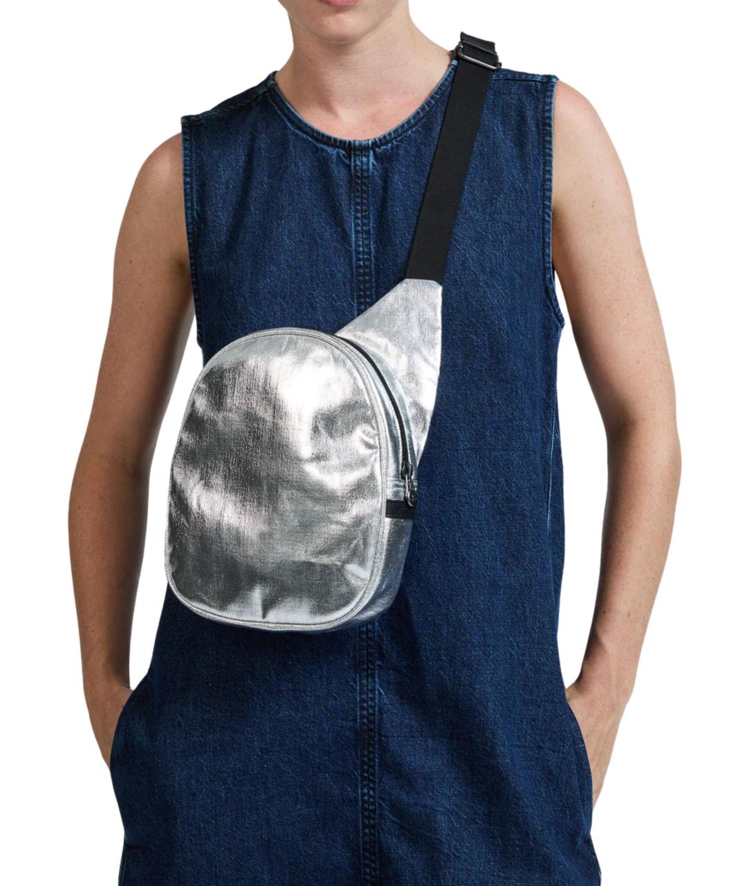 JACK GOMME Серебряная сумка через плечо, фото 3