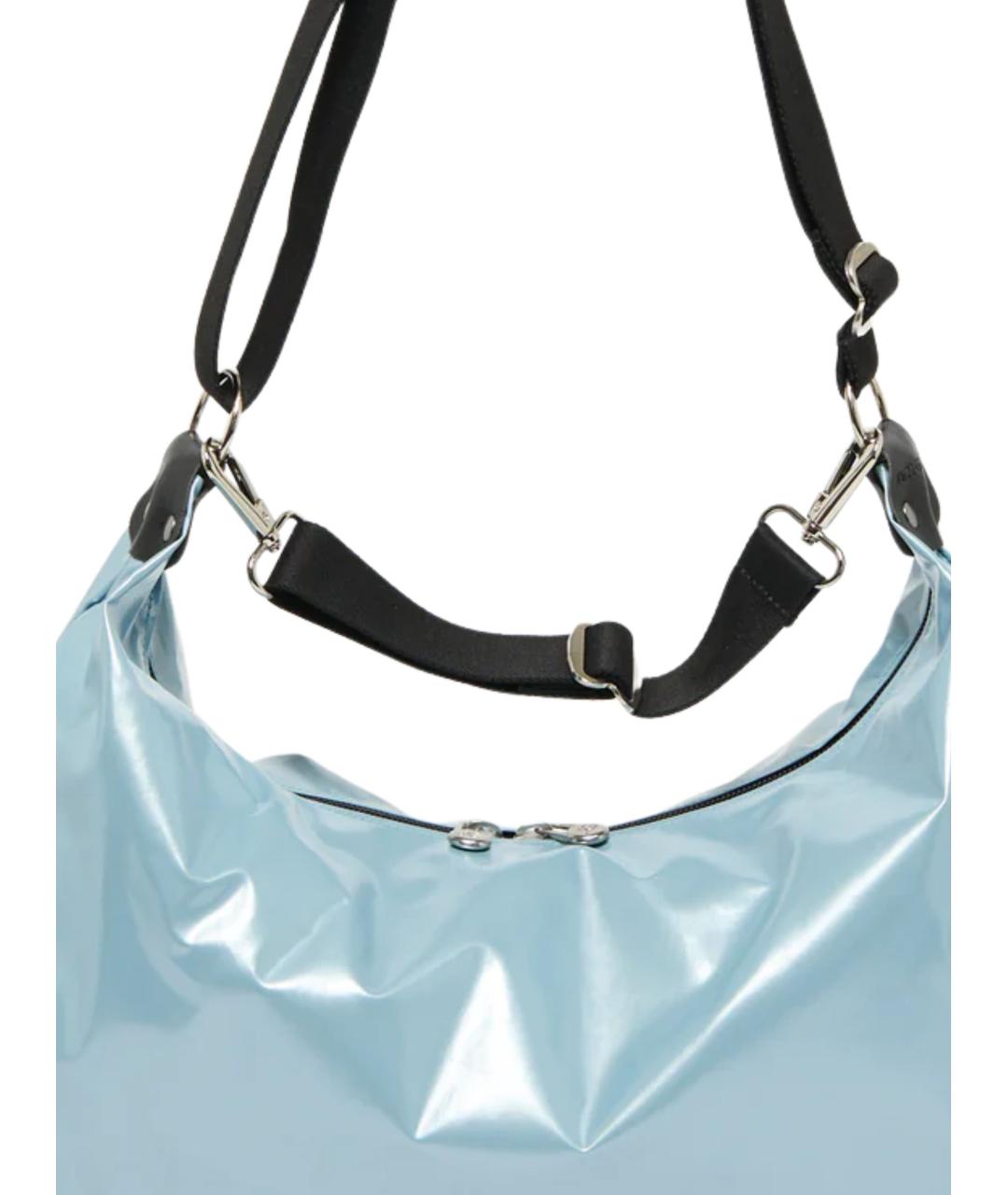 JACK GOMME Голубая синтетическая сумка через плечо, фото 3