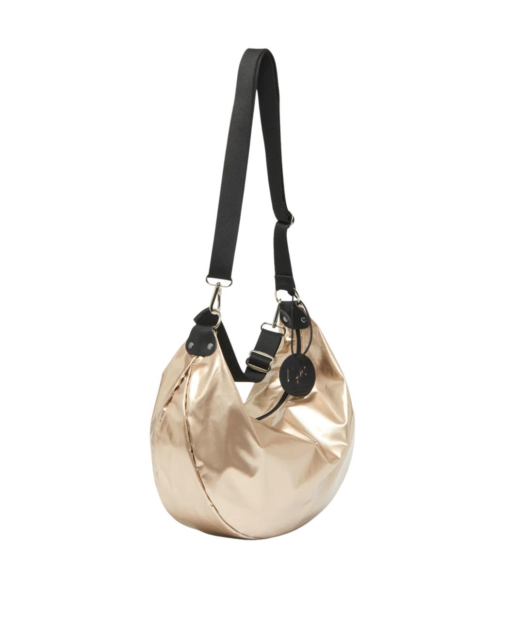 JACK GOMME Золотая синтетическая сумка через плечо, фото 2