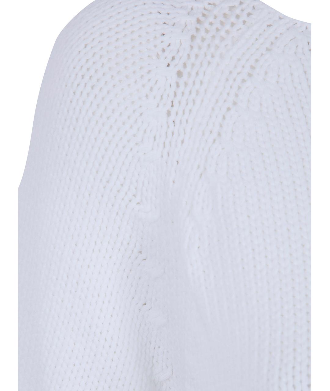 ANNECLAIRE Белый хлопковый джемпер / свитер, фото 3