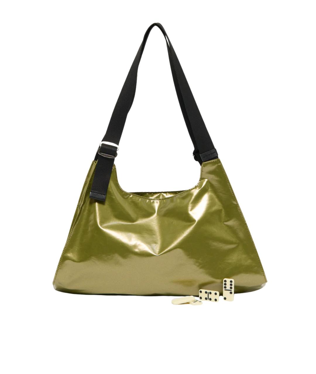 JACK GOMME Зеленая синтетическая сумка через плечо, фото 3