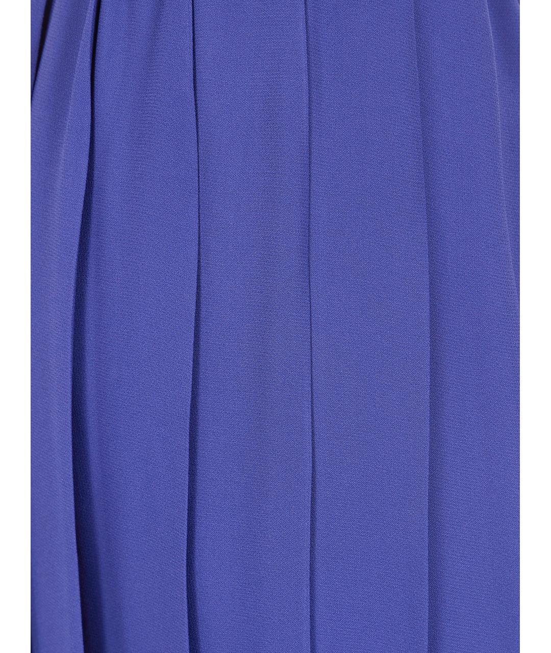 MANTU Синяя вискозная юбка миди, фото 3