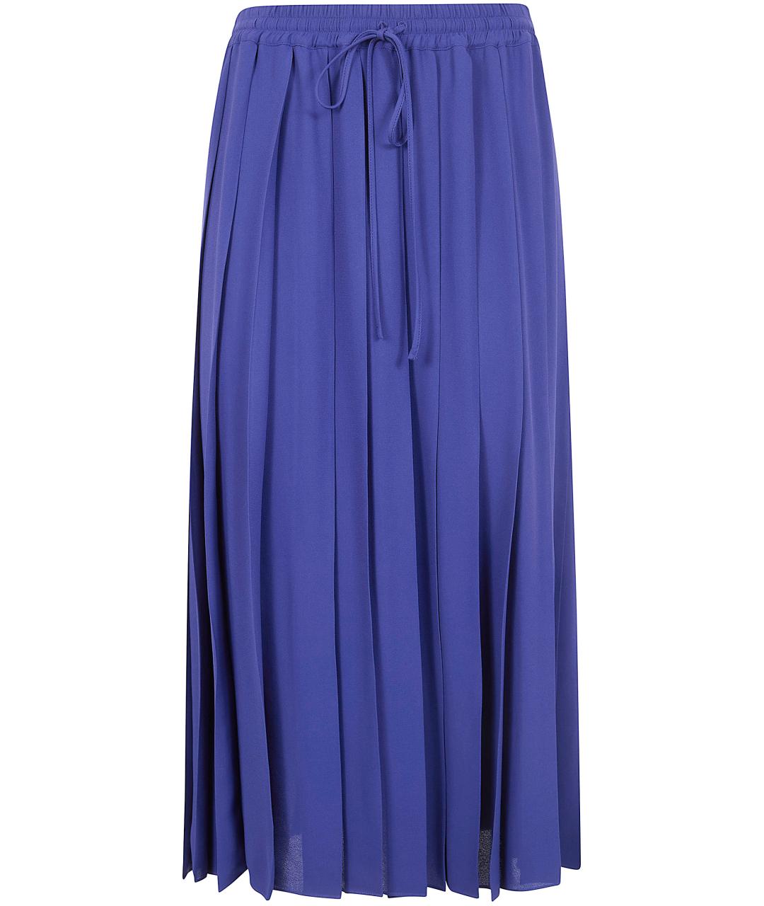MANTU Синяя вискозная юбка миди, фото 1