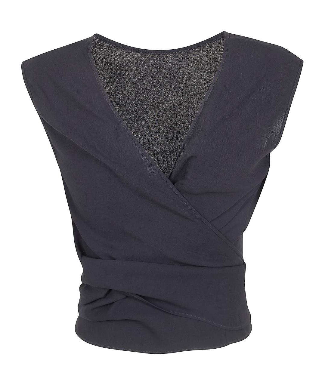 MANTU Черная вискозная футболка, фото 2