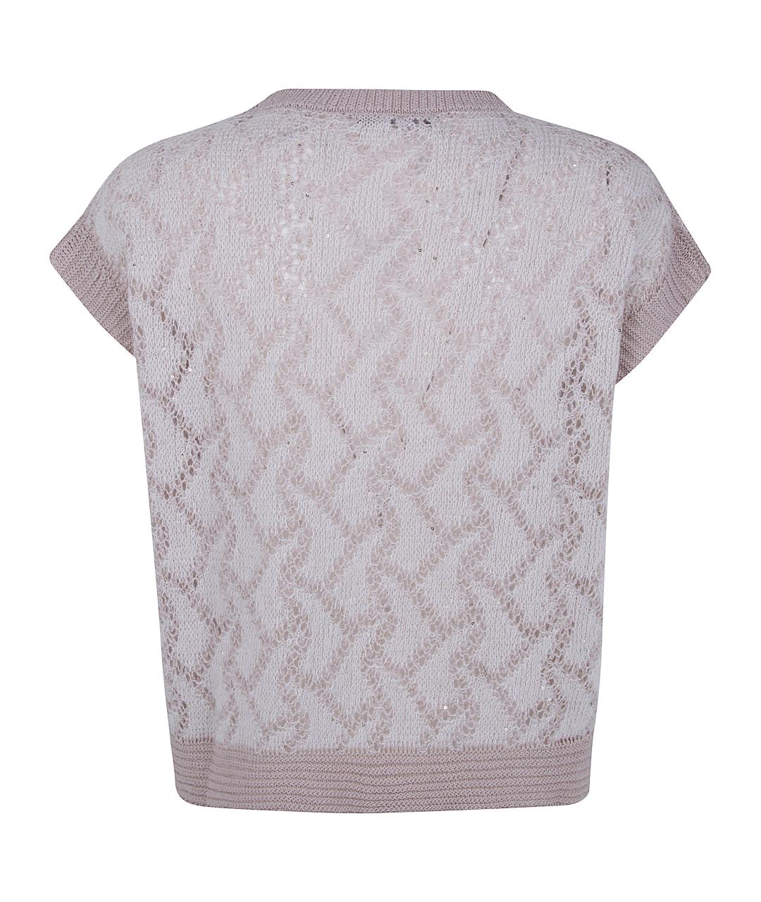 ANNECLAIRE Бежевый полиэстеровый джемпер / свитер, фото 2