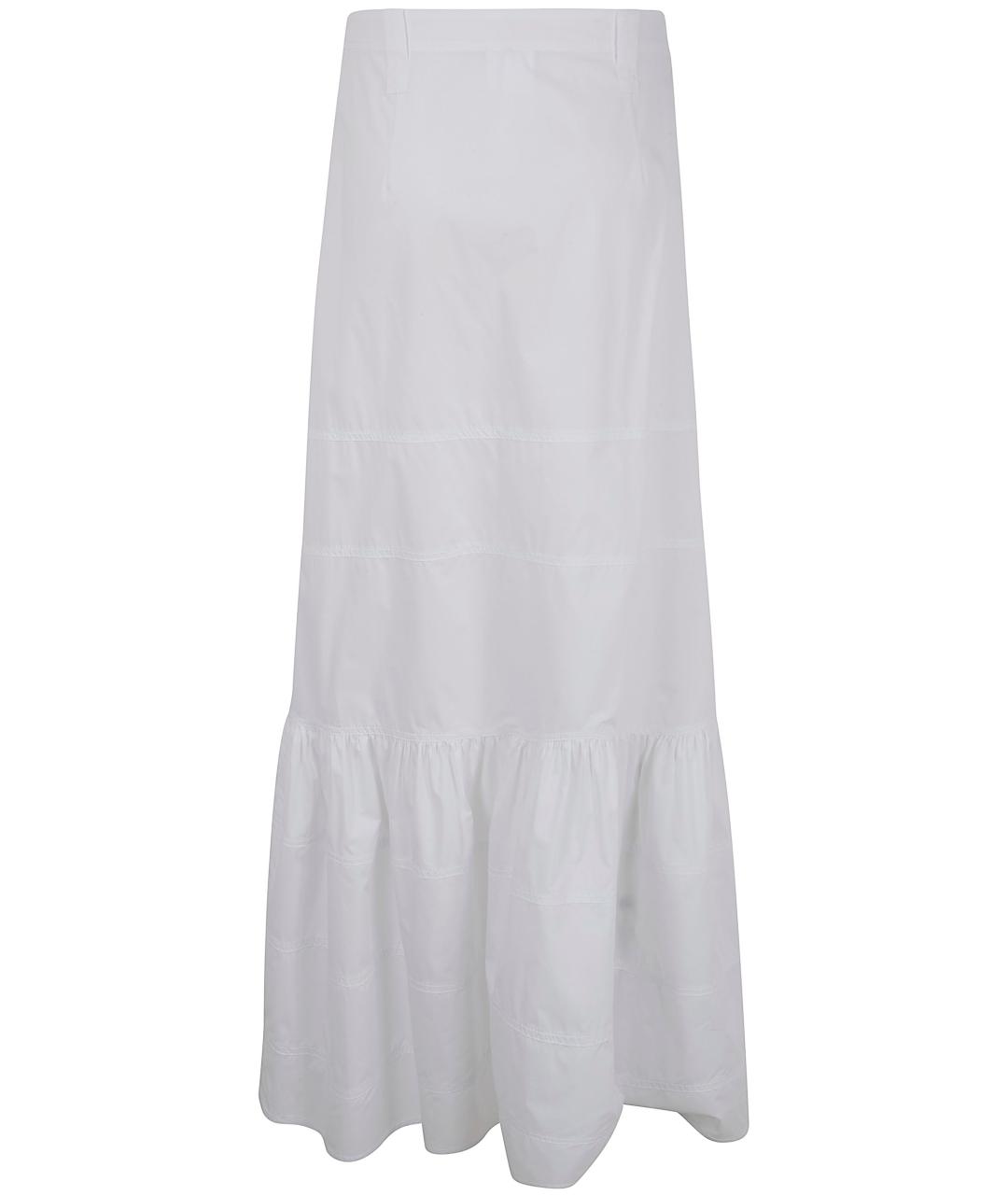 MANTU Белая хлопковая юбка миди, фото 4