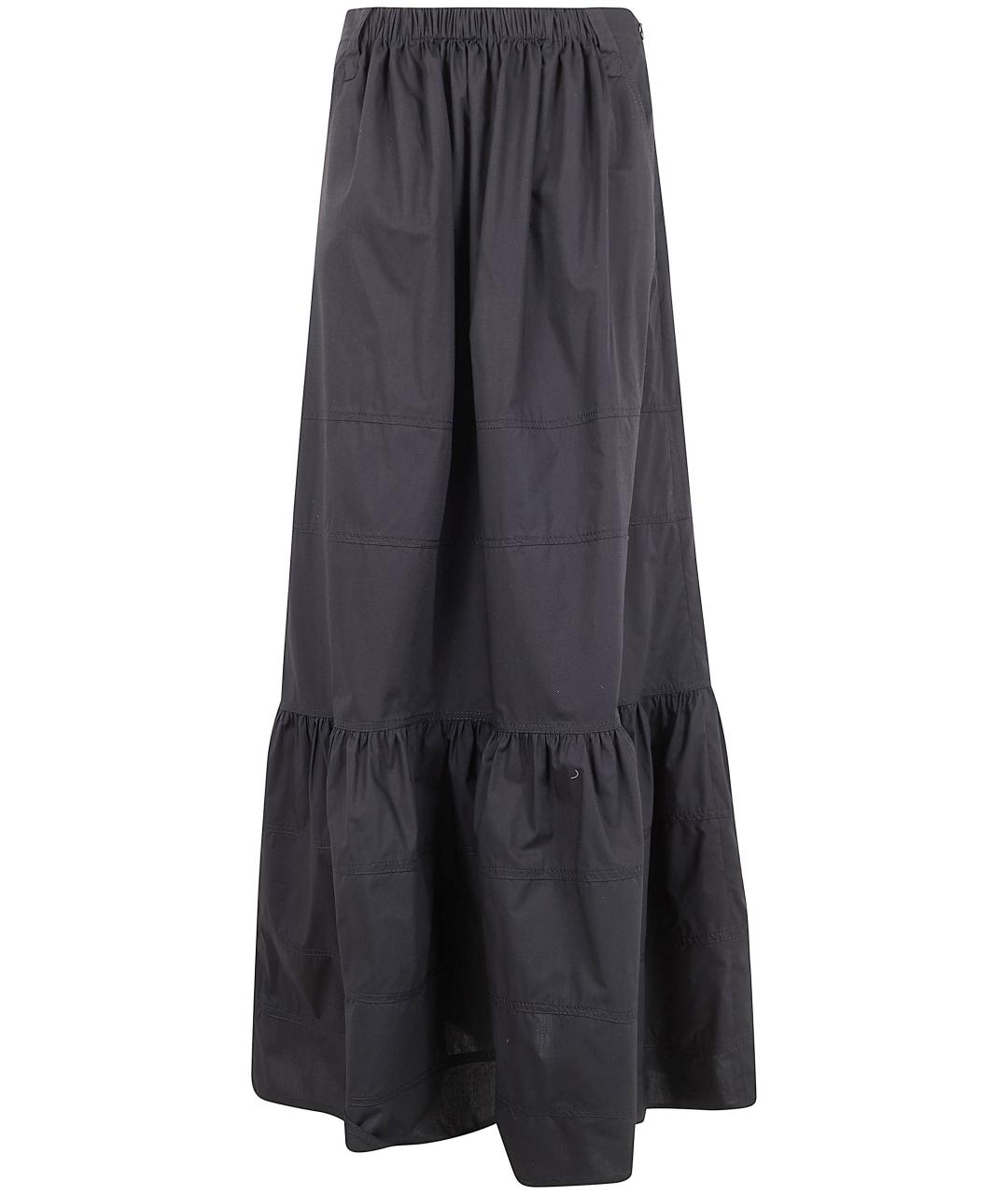 MANTU Черная хлопковая юбка макси, фото 2