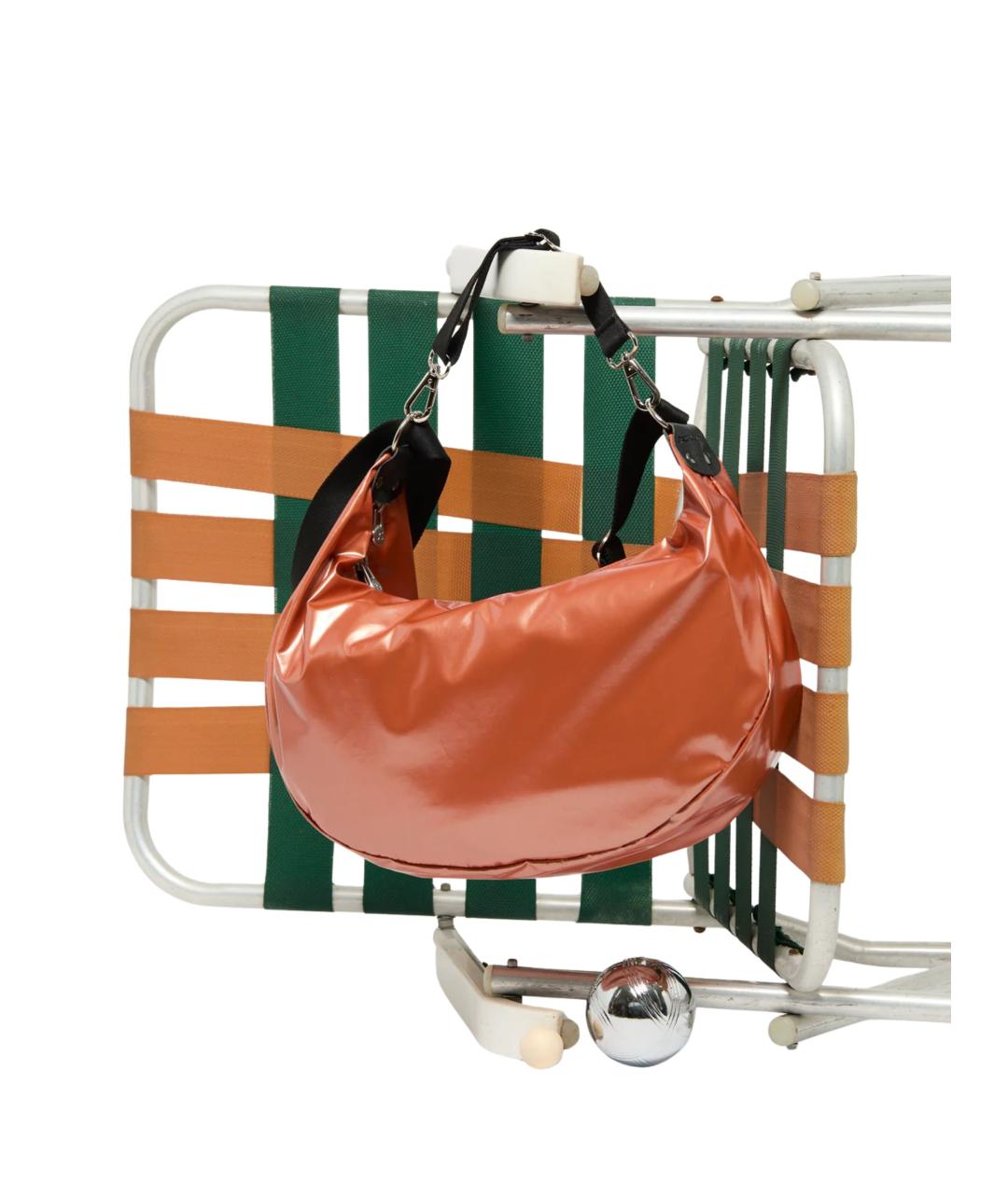 JACK GOMME Оранжевая синтетическая сумка через плечо, фото 3