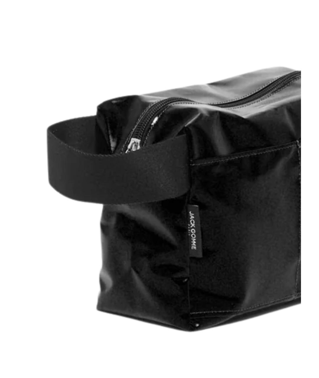 JACK GOMME Черная косметичка из искусственной кожи, фото 3