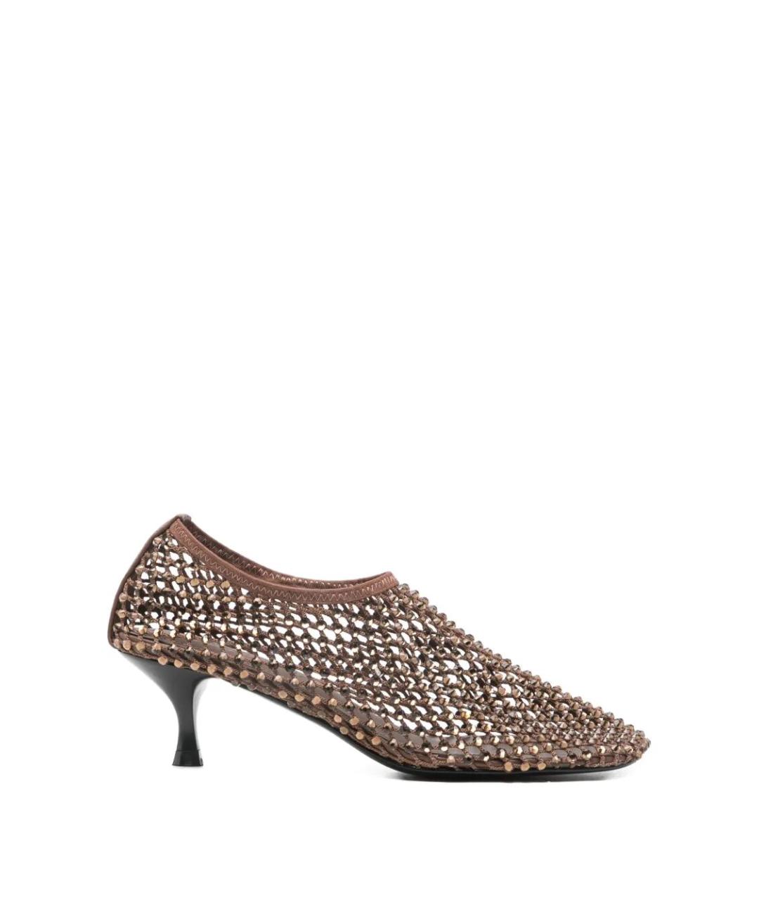 STRATEGIA Коричневые кожаные балетки, фото 1