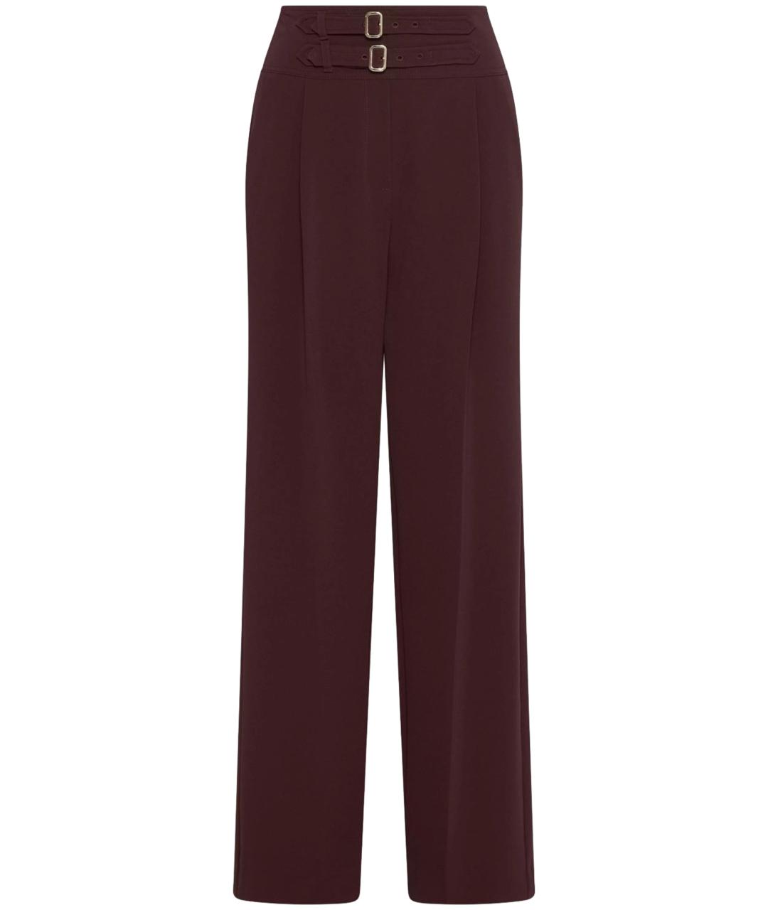 MARELLA Коричневые прямые брюки, фото 1