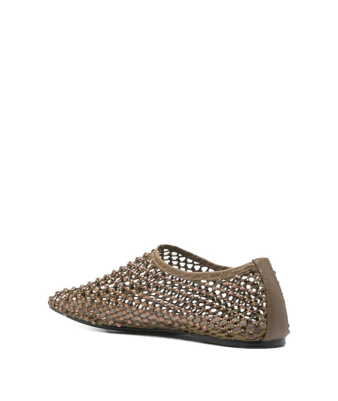 STRATEGIA Зеленые кожаные балетки, фото 2