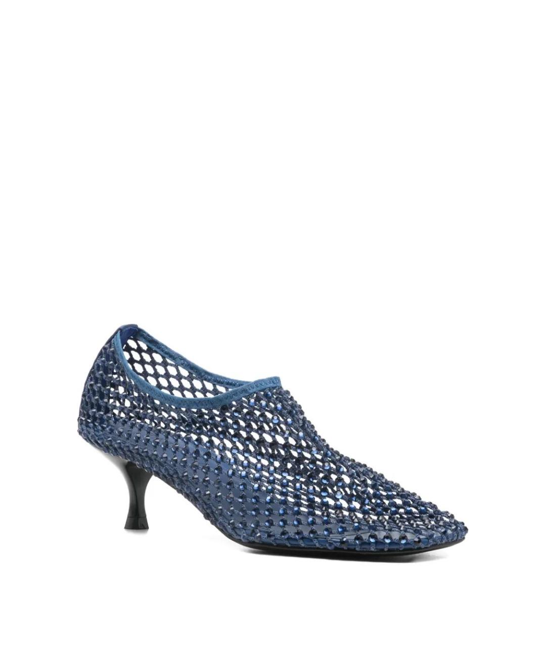 STRATEGIA Синие кожаные балетки, фото 2