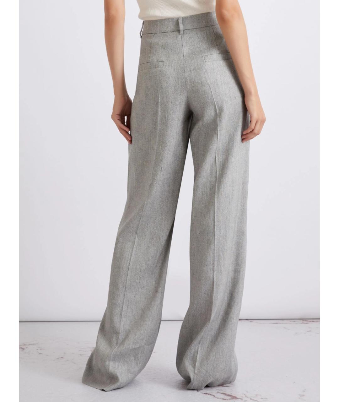 MARELLA Серые прямые брюки, фото 3
