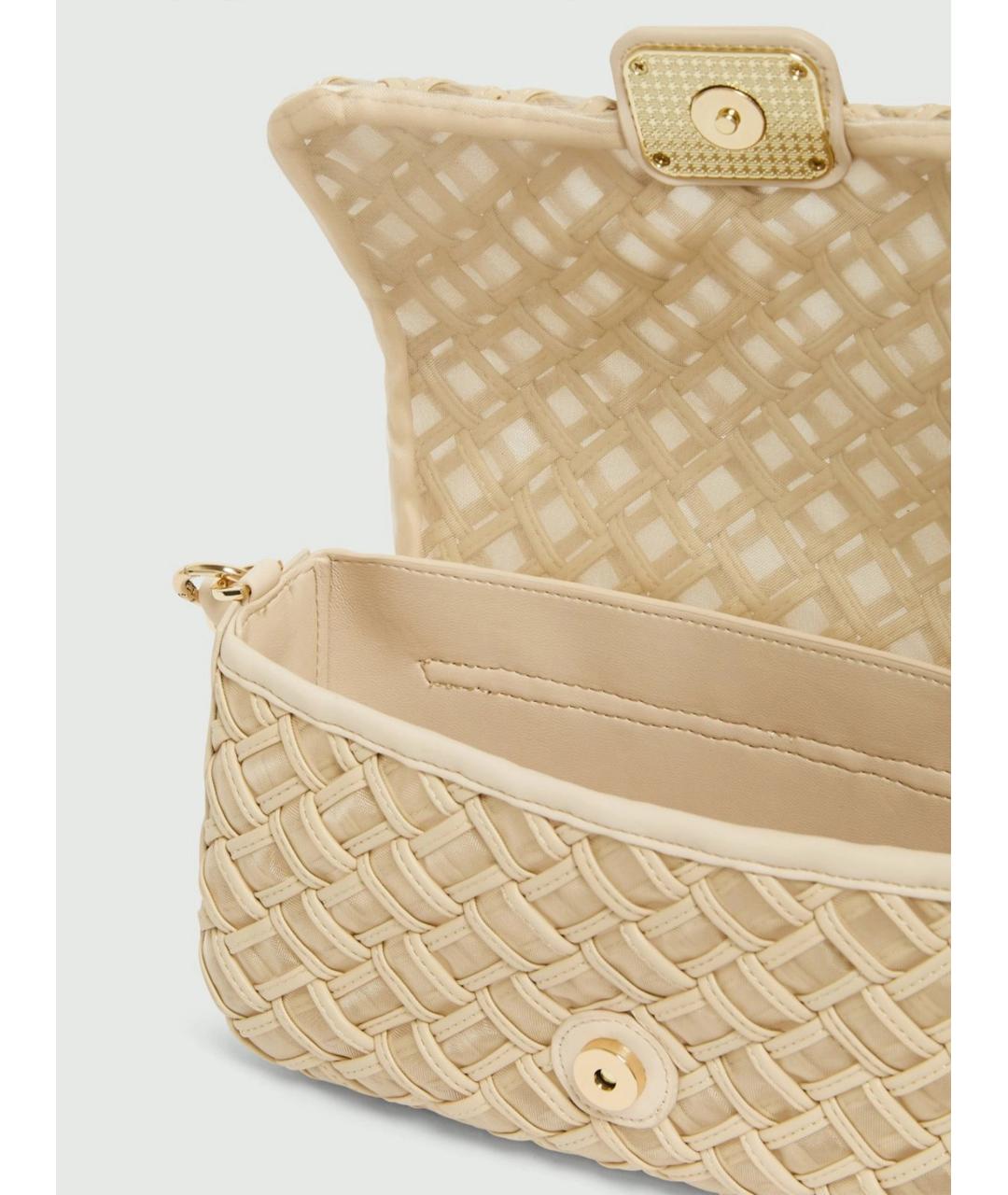 MARELLA Бежевая кожаная сумка через плечо, фото 4