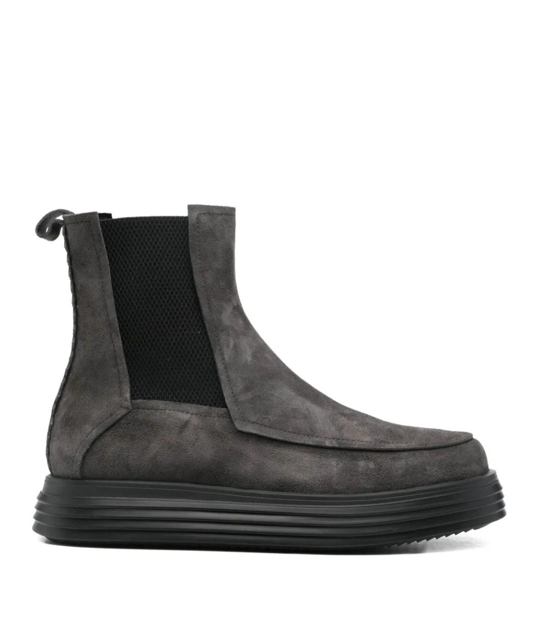 THE ANTIPODE Черные кожаные высокие ботинки, фото 1