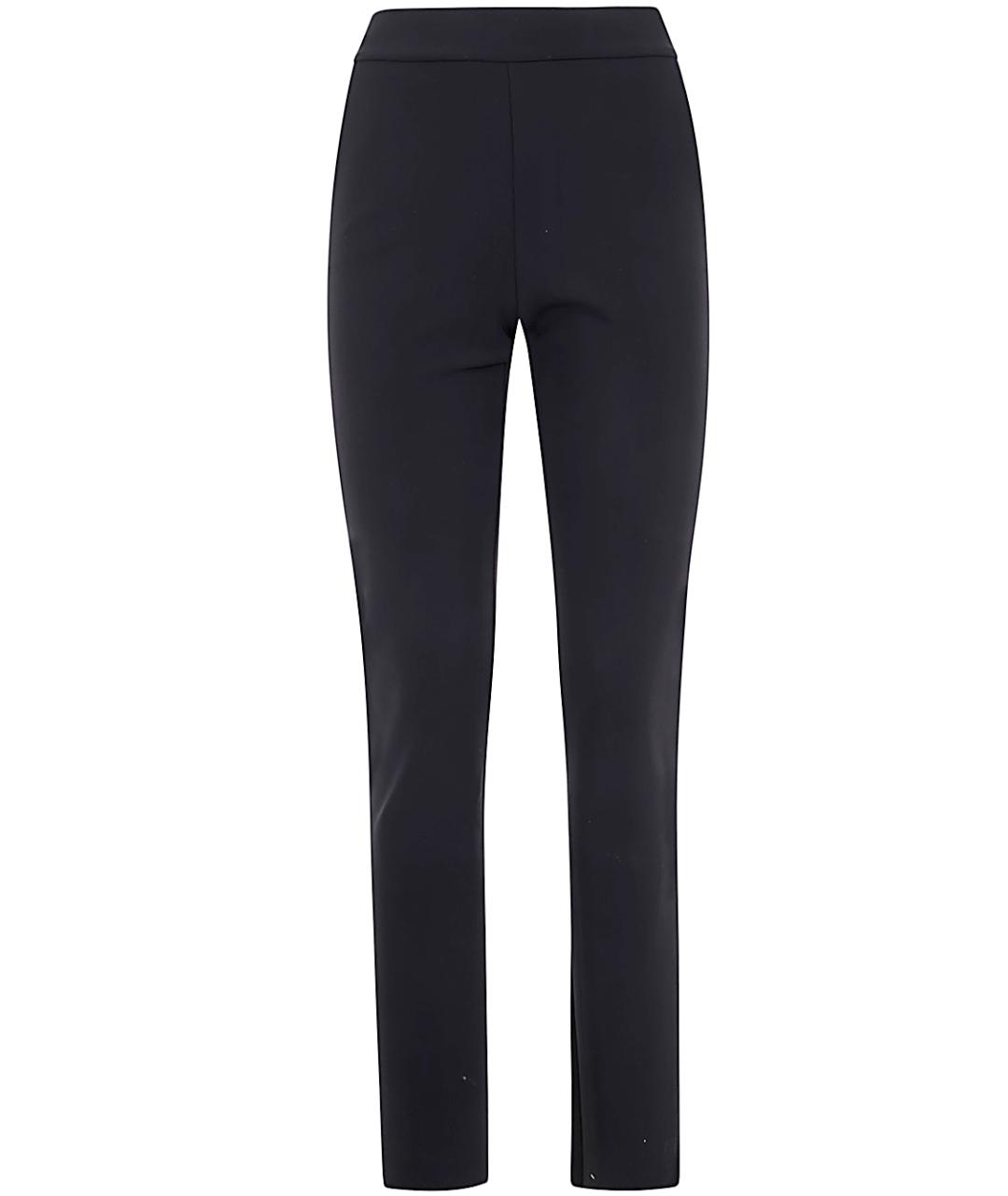 CHIARA BONI Черные полиамидовые прямые брюки, фото 1