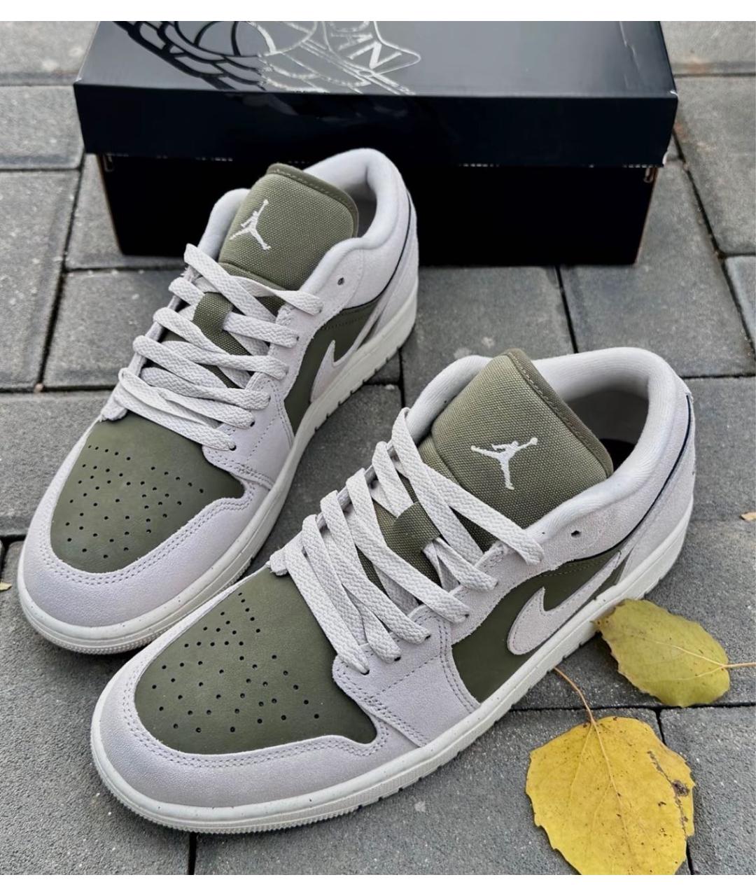 JORDAN Зеленые низкие кроссовки / кеды, фото 5