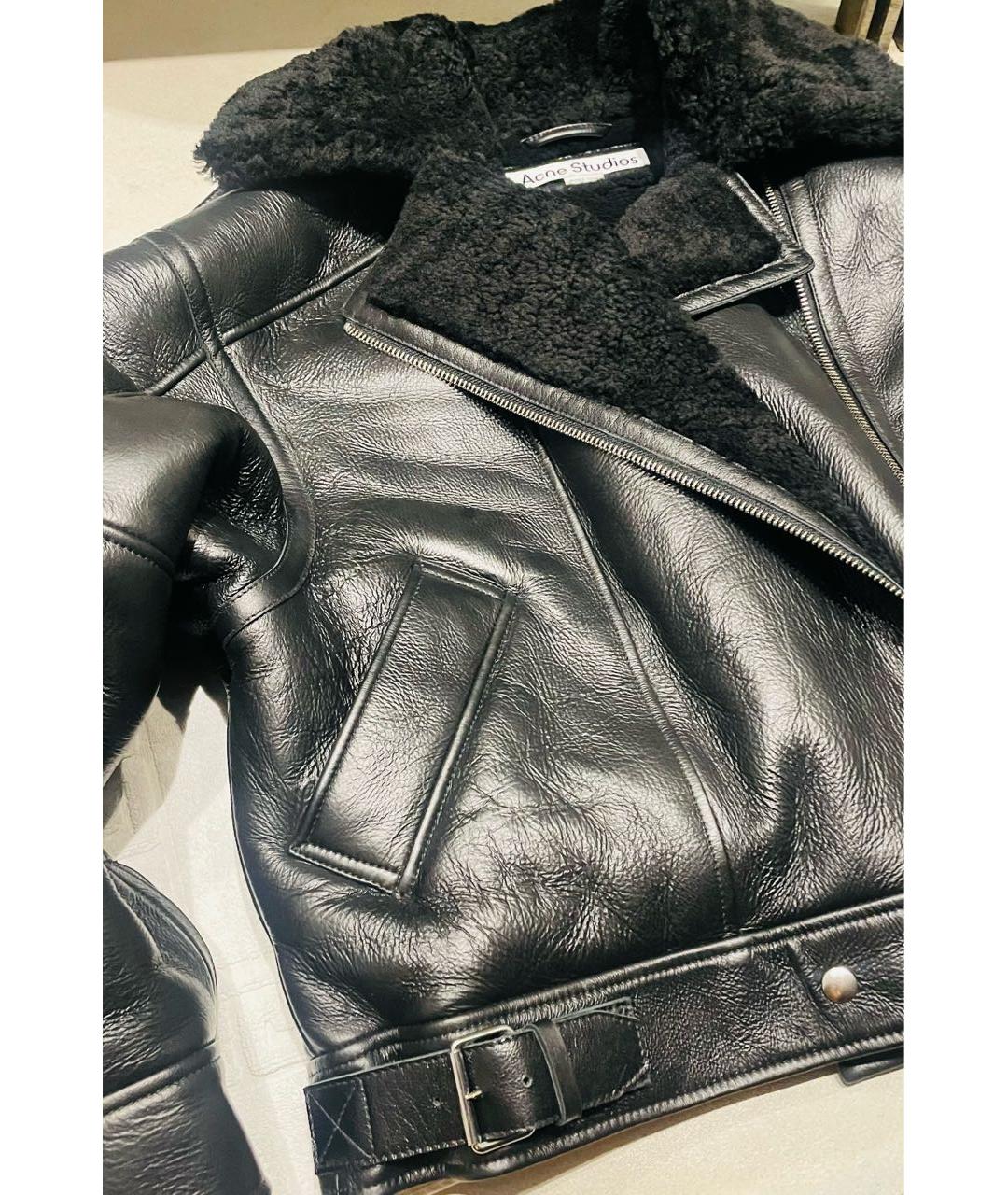 ACNE STUDIOS Черная меховая дубленка, фото 6