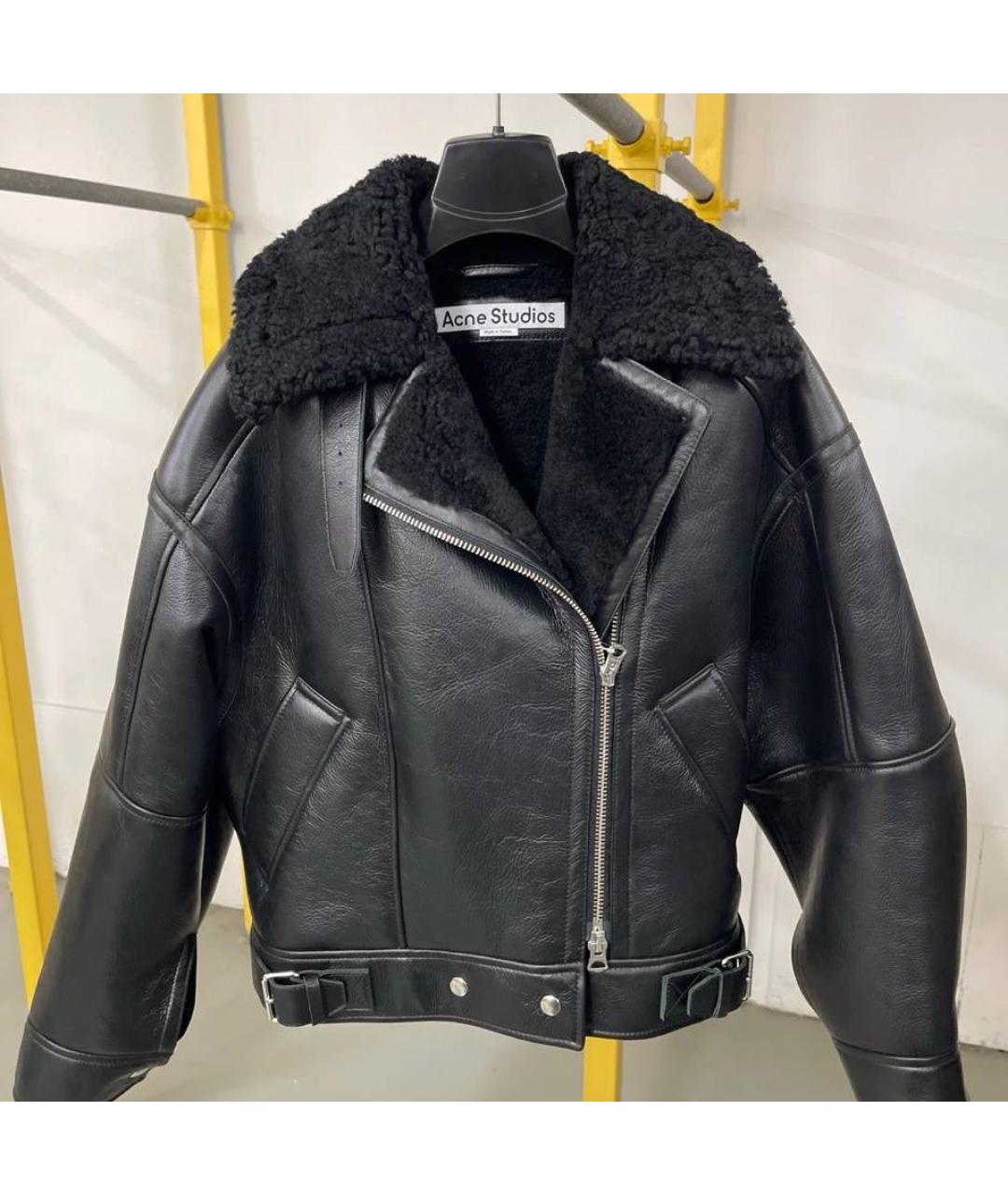 ACNE STUDIOS Черная меховая дубленка, фото 7