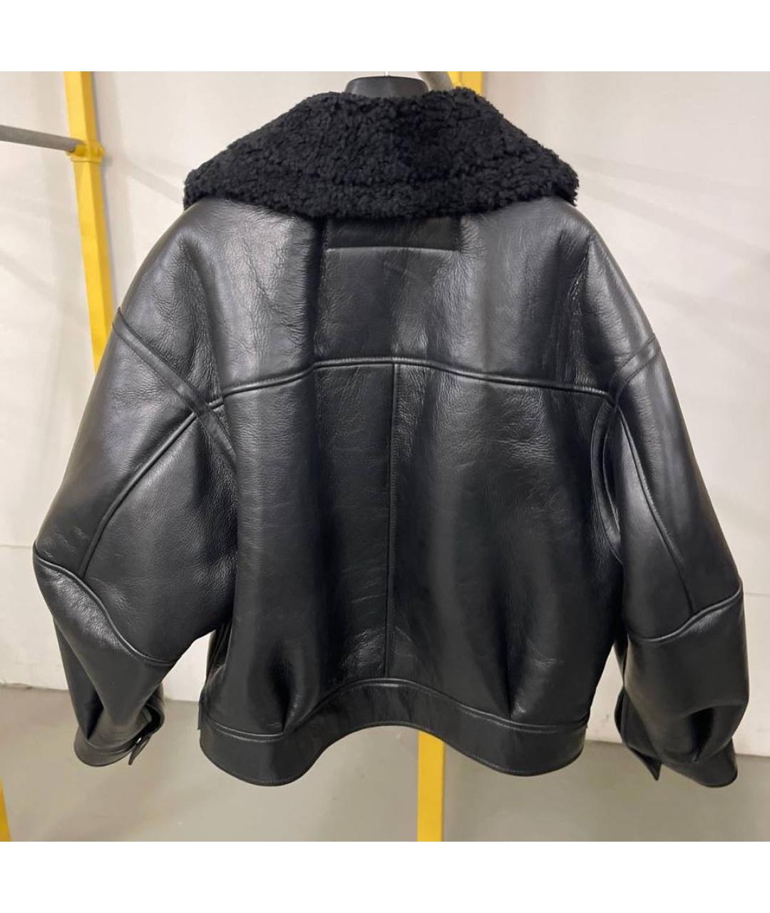 ACNE STUDIOS Черная меховая дубленка, фото 2