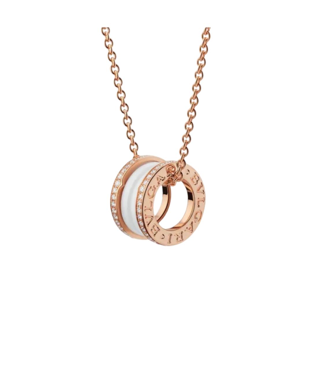 BVLGARI Золотая подвеска из розового золота, фото 1