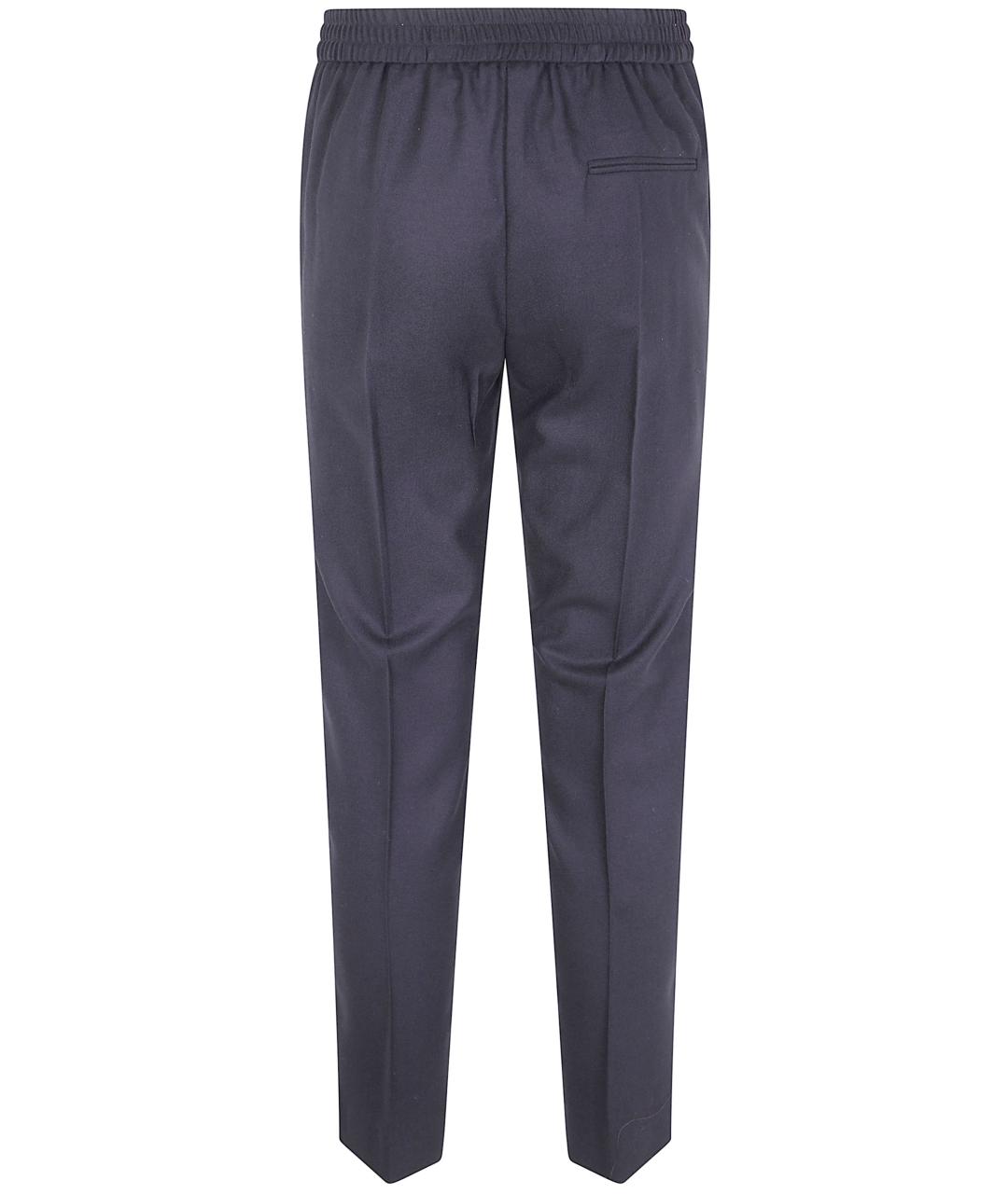 KILTIE Черные шерстяные прямые брюки, фото 2