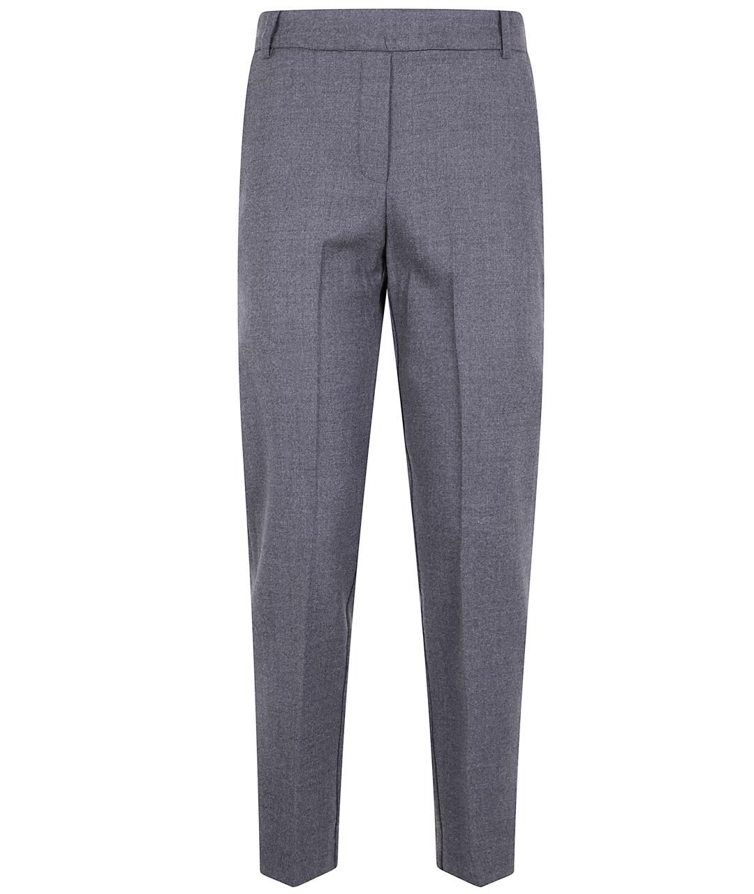 KILTIE Серые шерстяные прямые брюки, фото 1
